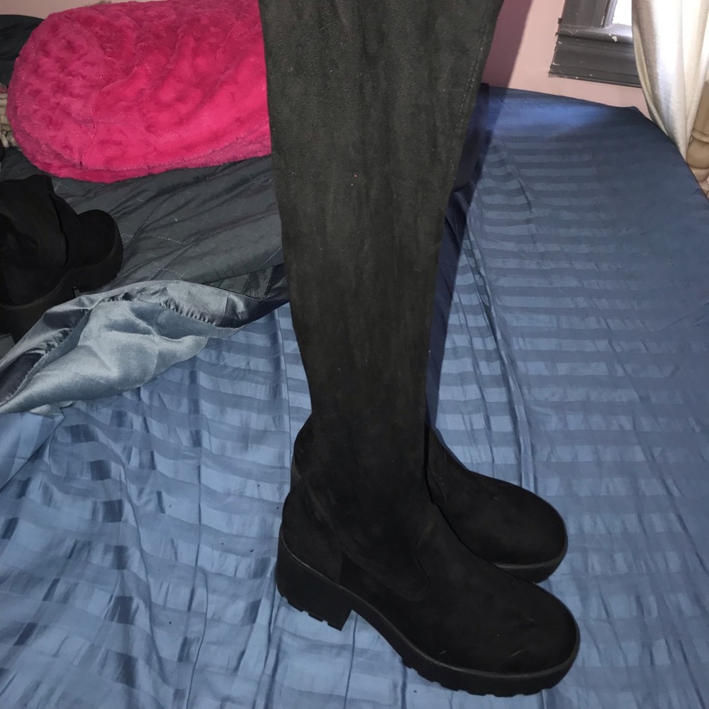 Rocket Dog Knee high faux leather boots size 6.5